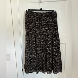 madewell tiered maxi skirt